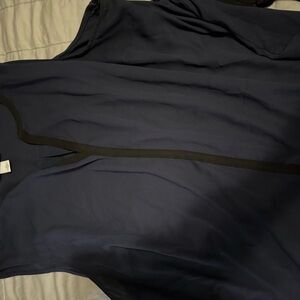 Navy Blue Sleeveless Blouse